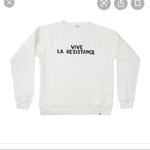 Clare V. Vive La Resistance sweatshirt